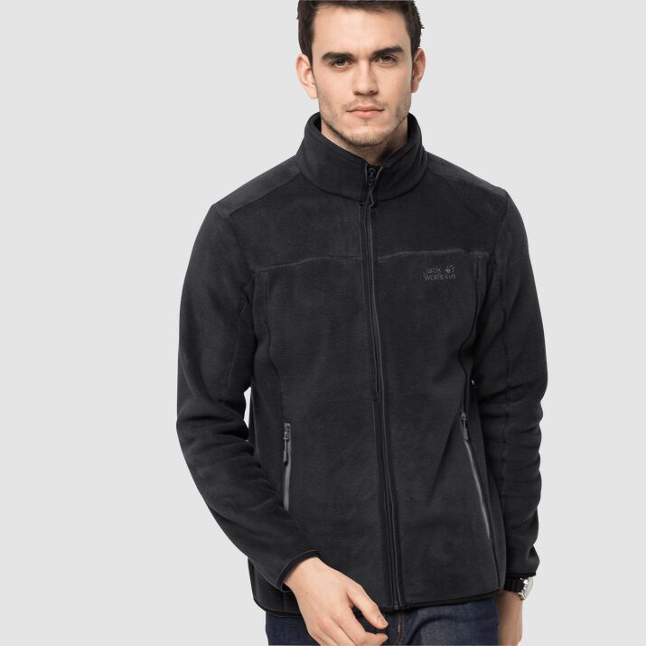 Jack Wolfskin Mens Moonshine Altis Fleece Jacket Black 547129JRS